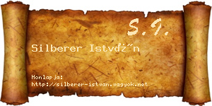 Silberer István névjegykártya